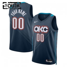 Dres Oklahoma City Thunder Prilagođeni Nike 2025-26 City Edition Crno Swingman - Dječji